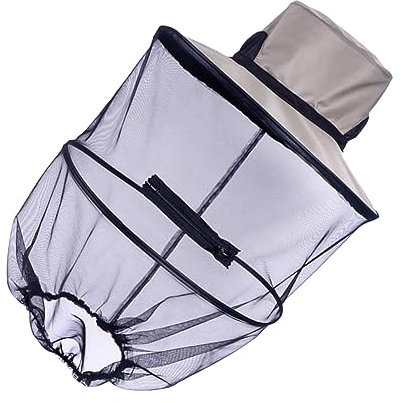 BESPORTBLE Chapeau Filet Chapeau Maille Avec Masque Facial Pour Camping Et Jardinage