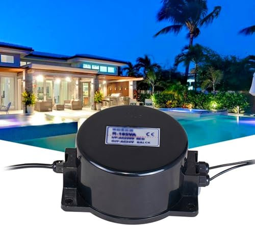 Trasformatore Impermeabile Da Esterno, Faretto Subacqueo Da 220 V A 12 V A 24 V Anello LED Ad Alta Potenza A Bassa Tensione CA, Per Luce Per Piscina, Pompa Dell'acqua, Luce Esterna, Faretti(12V,800w)
