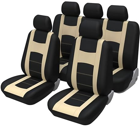 Sitzbezüge Schonbezug Sitzauflage Für Volvo C30 C70 C40 S40 S60 S70 S80 S90 V40 V50 V60 V70 Xc40 Xc60 Xc70 Xc90 Für Smart Forfour Fortwo Für Subaru Forester Impreza Justy Legacy Outback (Beige)