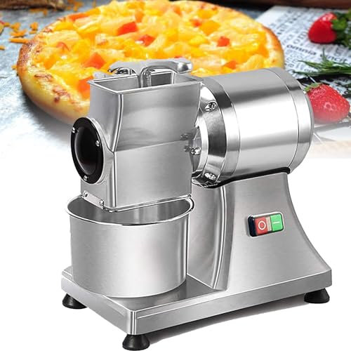 KHYTEBV Râpe à Fromage électrique Commerciale, râpe électrique rotative 0,75 CV 550 W, râpe à Fromage Multi-usages avec récipient, pour Fromage, etc.