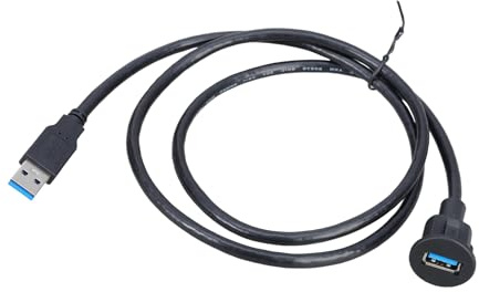 Zqxnt Câble d'extension USB 3.0 pour installation sur tableau de bord de voiture prenant en charge le transfert de données rapide et le chargement de câble d'extension USB automobile