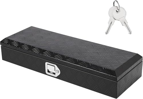 GarveeMore Werkzeugkästen Heavy Duty Aluminum Truck Tool Box Waterproof Lockable Storage Toolbox for Pickup Beds, RVs & Trailers, Secure Organizer with Side Handles & Gas Strut Lid