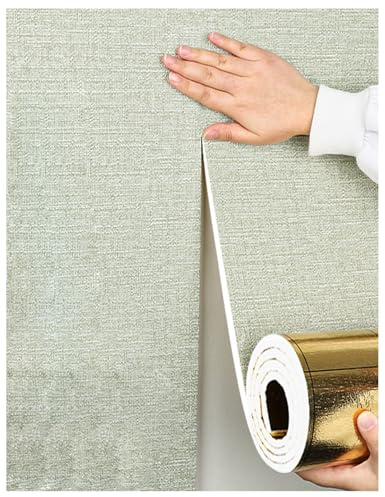 APMOE Selbstklebende Tapete - Deckenpaneele Kälteabwehr/Wärmehaltung Innen Wandverkleidung Selbstklebend Isoliertapete, Wall Paper Self Adhesive Wasserdicht/Feuchtigkeitsbeständig(Grün,3 Rolls)