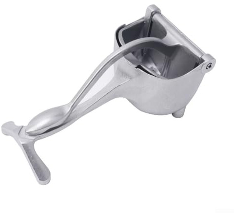 Exprimidor manual de aleación de aluminio, exprimidor manual de jugo de frutas para frutas cítricas con agarre ergonómico y diseño de fácil limpieza para uso en cocina