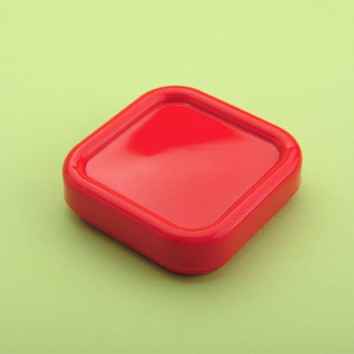 Magnetische Nadelkissen-Aufbewahrungsbox, Nadel-Saugnapfbox zum Nähen und Basteln, halten Sie Ihre Nadeln sicher und leicht zugänglich (rot)