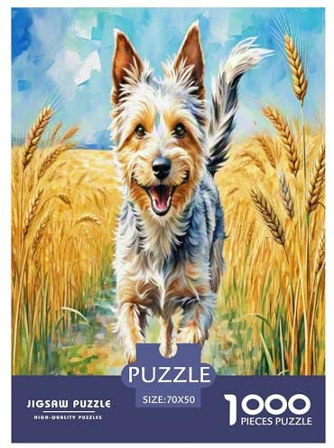 Draht Fox Terrier 1000 Teile Unmöglich Puzzles Für Die Ganze Familie, Teile Passen Perfekt Zusammen, Geschicklichkeitsspiel, Stressabbau-Spielzeug 70x50cm/1000pcs