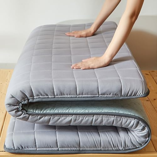 Japansk bomullfutonmadrass rullbar och vikbar bärbar sovmatta för golvanvändning tvilling och dubbel storlek (180 x 200 cm) idealisk gästsängslösning