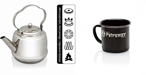 Petromax Teekessel Wasserkessel Teekanne + 2 Becher