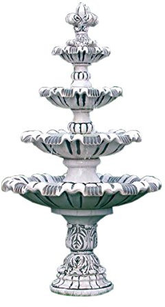 Steinbrunnen Springbrunnen Brunnen Kaskadenbrunnen Zierbrunnen Beckenbrunnen Wasserspiel Gartenbrunnen Höhe: 221cm