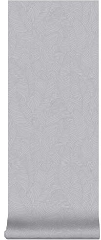 Superfresco Easy - Tapete - Laub ganzflächig - Grau - 10mx52cm | Tapeten Wohnzimmer, Wandverkleidung grau 1005 x 52