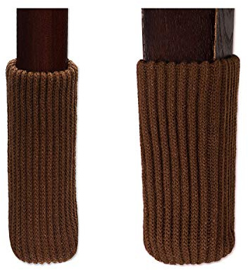 TEKEFT 20 pcs Knitting Wool Furniture Socks Chair Leg Socks Furniture Sliders That Protect Hardwood Floors from Scratches Socks Gifts