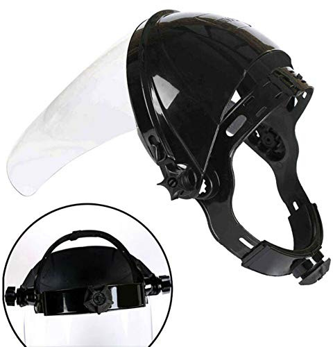 BUNRUN Clear Wide Visor Safety Face Shield and Brow guard Safety Welding Helmet Welder Lens Grinding Shield Visor Radiation Face Mask