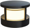 WRMING LED Poste de Jardin Exterior, Moderno Diseño Farola de Jardin, IP65 Impermeable Lámpara de Pared, Balcón Aluminio Lámpara de Techo, Negro, 3000K Blanco Cálido