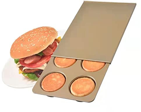Moule à pain en acier au carbone anti-adhésif perforé pour hamburger