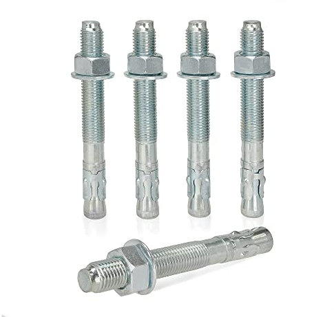 M TRADE Bolzenanker - Schwerlastanker aus verzinktem Stahl mit ETA Zulassung, Option 7 - M20 x 170 mm, fixierbare Dicke: 35 mm - 50 Stück