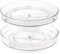 Spesh Juego de 2 Especiero Giratorio de 360°Lazy Susan Bandejas Giratoria de Cocina Organizador de Giratorio Spice Rack para Cocina Armario, Sala, Baño(27 x 4,6 cm)