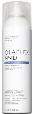 Olaplex Nº.4D Clean Weightless Volume Healthy Scalp Dry Shampoo: Absorbs Oils & Neutralizes Odor | No Powdery Residue | For Coily, Curly, Straight, and Wavy, 178 g / 6.3 Oz.