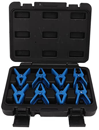 Septpenta 8 Teiliges Flüssigkeitsleitungsstopper Set, Automatischer Flüssigkeitsstopp Klemmsatz, Schlagfest, Verschleißfest für Verschiedene Rohrleitungen, Kann in Bremsleitungen, Kraftstoffleitungen