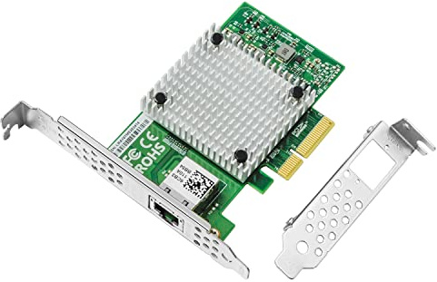 Tarjeta de red de 10 GB, adaptador Ethernet RJ45 de un solo puerto, con chip Aquantia, PCI-Express X4 NIC compatible con Windows Multicolor Aquantia AQC107 (1 RJ45)