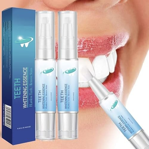XRDSHY Zahnweiß Essenz, Teeth Whitening Essence Stift, Herbaluxy Zahnaufhellung, 2PCS