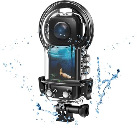 IPX8 Wasserdichtes Tauchgehäuse für ONE X3 164 Fuß, mit Gehärteter Glaslinse, Hydrophober Beschichtung, Robuster Konstruktion, Ideal Zum Tauchen, Surfen, Schnorcheln und