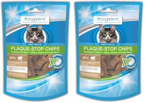 Bogadent Plaque-Stop Chips Katze 50 g, 2er Pack (50 g)