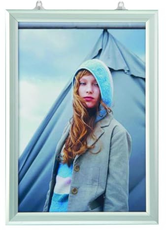 DisplayLager Rahmen, Einschubrahmen, Vertikal, Aluminium, Doppelseitig, 25mm Profil (A1)