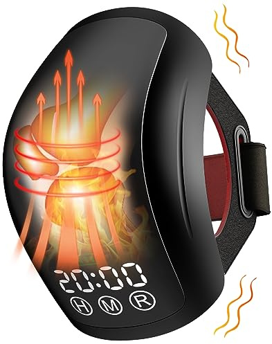 iKeener Knie Massagegerät Arthrose Elektrisch mit Wärme und Vibration, FDA Zugelassen 210pcs Kaltlaser Infrarot Massagegerät für Knie Schwellungen Steifheit Bänder Muskelverletzung Knieschmerzen