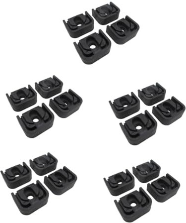 TOPBATHY 20 Stk Stoßdämpfendes Polster Für Klimaanlagen Stoßdämpfender Sockel Klimaanlage Basis Kondensator-pad Anti-vibrations-pads Klimaanlage Halterungen Klimaanlagen-pads Gummi Black