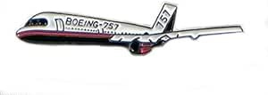 GBJUK Boeing 757 - Pin de solapa esmaltado con cierre trasero