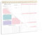 Wochenplaner Block, 28 x 22 cm Spiralgebundene To Do Liste Block 52 Blätter Undatierter Weekly Planner mit To Do Liste & Habit Tracker, To Do Planer für Studium Arbeit (Rosa)