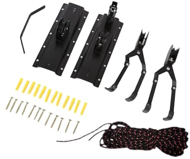 RTYHNCBG Polipasto for bicicletas de acero, ahorra espacio, fácil instalación, montaje en techo, soporte for guardar bicicletas, tablas de surf y kayaks.