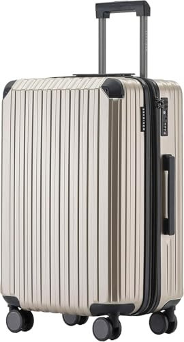 Münicase Reisekoffer L 66 cm, TSA, Hartschalenkoffer, Champagner