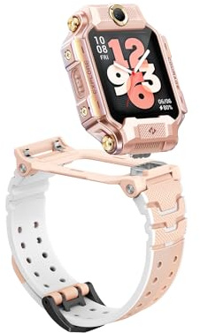 imoo X10 Kids Smartwatch Phone, 4G Video & Calls and GPS Tracking with Real-Time Location Smart Watch, IPX8 Waterproof, Long Battery Life (Pink)