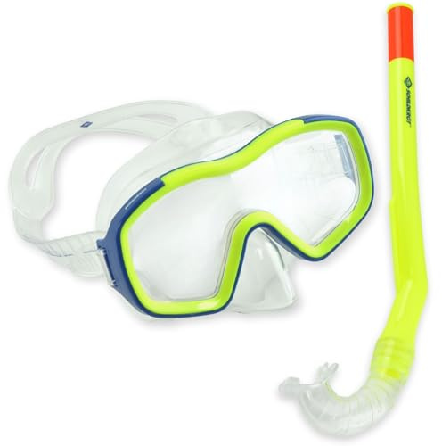 Schildkröt Toku Junior Snorkel Set, 2-Piece Children's Snorkel Set from 4 Years with Single Glass Mask, Flexible Mouthpiece and Adjustable Headband, Ideal for Holidays, Beach and First Underwater