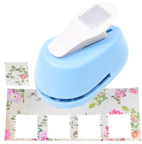 Punzonatrice quadrata, perforatrice per carta, giocattolo, perforatrice quadrata portatile, perforatrice ergonomica manuale, per bricolage, etichette, francobolli, imballaggio