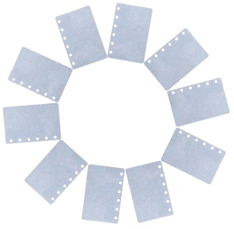 LOLIPPYY Divisori per Raccoglitori ad Anelli A7 in PP Set da 10 Pezzi Inserti per Planner a 6 Fori Accessori per Organizzazione Ufficio e Scuola Divisori Mobili Resistenti e Flessibili