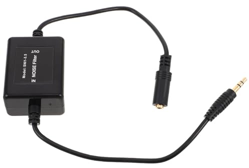 Alipis Filtre Anti-parasites Audio Voiture sans Alimentation, Suppresseur de Bruit Boucle de Masse, Dispositif Antistatique pour Autoradio, du Bruit pour Haut-parleurs, Compatible