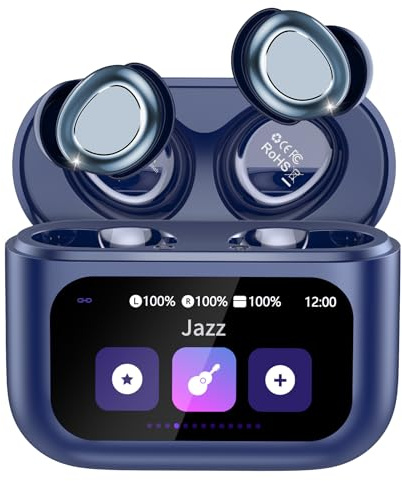 ZYHKON Wireless Sleep Earbuds, Bluetooth 5.4 Headphones, 48H Sleep Headphones, HiFi Stereo, Blue