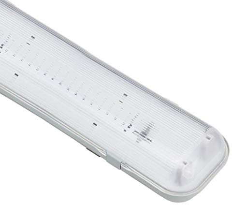 LEDUNI Pantalla Estanca para un tubo LED 1200 mm/Conexión un Lateral
