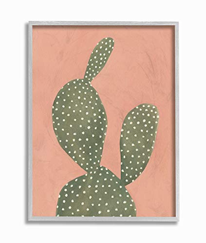Stupell Industries Painted Coral Cacti Framed Giclee Texturized Art 16x20 Multi-Color