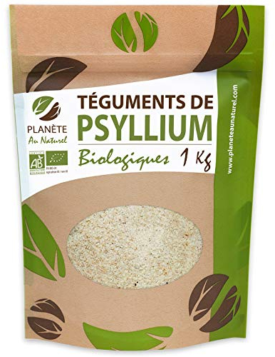 Psyllium Bio Blond - 1kg - (Téguments) - 99% de pureté - Riche en Fibre