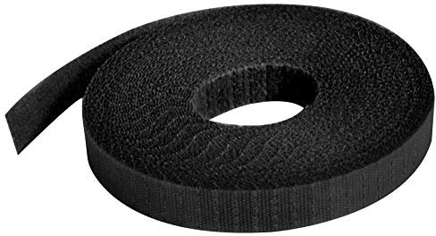 Windhager gancio e anello di fissaggio universale per piante, nastro autoadesivo da giardino con gancio e anello, fascetta per piante, fascetta per alberi, fascetta per cavi, 5m x 1,2 cm, 03223