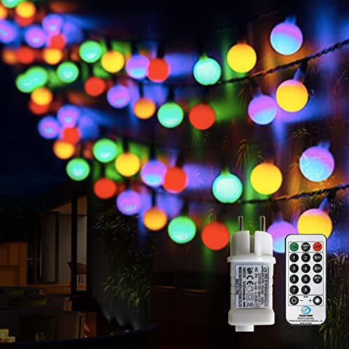 Useber Luci Fatate,100 LED Luci delle corde con Spina ed Telecomando per Interno ed Esterno,8 Modalità di Llluminazione per Camera da letto, Giardino, Matrimonio, Balcone, Natalizie Decorazioni