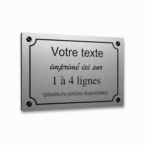 Mygoodprice Placa decorativa de aluminio personalizable para interior y exterior, 60 x 40 cm