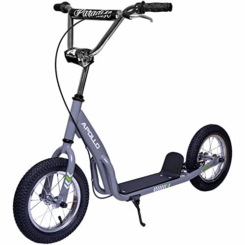 Apollo Retro Scooter Paradise | Roller mit Luftreifen 12,5 Zoll | Stylisher Tretroller für Kinder und Jugendliche | Cityroller Kinder mit breiter Trittfläche | Kinderroller mit großen Rädern