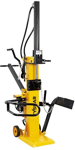 Holzmaster24 Holzspalter Langholzspalter HP14HM 400V | 3500 Watt |14 tonnen Spaltkraft Fahrwerk Stützrad Stammheber