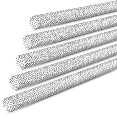 Isolbau Siebhülsen Metall - Ankerhülse 16 mm x 1 m für Gewindestangen M12 - Verzinkt & beschichtet - 5 Stück