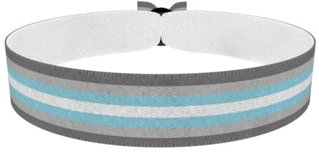 Demiboy - Flagge Stoffarmband - Wasserfestes Satinarmband - LGBTQIA+ Armband für Vielfalt - Handgemachtes Modeaccessoire - Armband für Stolz und Akzeptanz - Unisex Armband