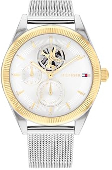 Tommy Hilfiger Multi Zifferblatt Quarz Uhr für Damen mit Leder- oder Edelstahlarmband
